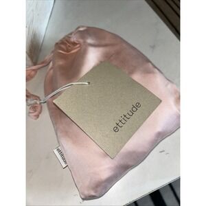 New Ettitude Womens Small Sateen Cami Sleep Shirt Loungewear Pink Clean Bamboo